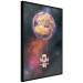 Wall Poster Cosmic Swing - abstraction of swinging astronaut on Earth 123527 additionalThumb 10