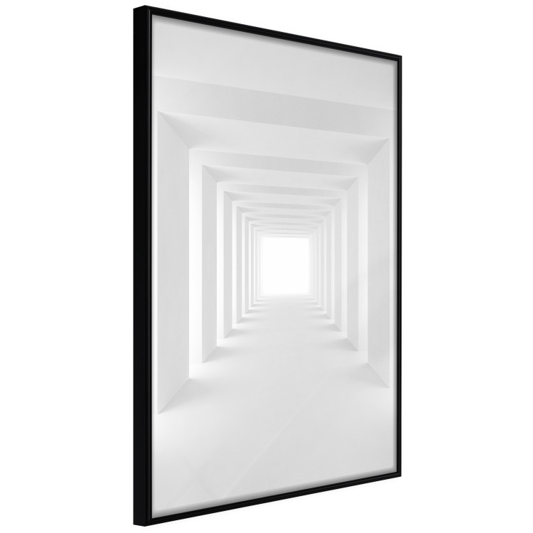 Wall Poster Tunnel of Shadows - gray and geometric space with imitation of 3D effect 123827 additionalImage 2