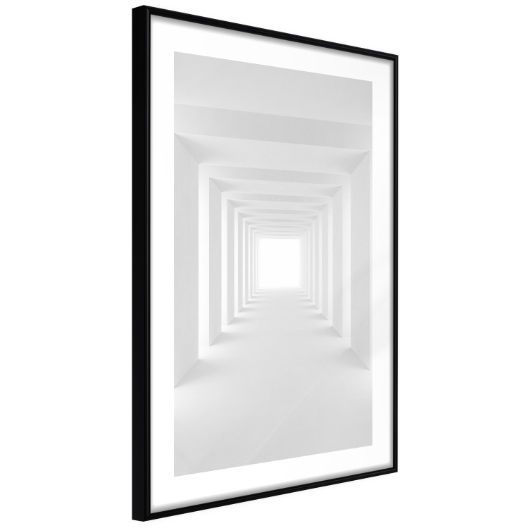 Wall Poster Tunnel of Shadows - gray and geometric space with imitation of 3D effect 123827 additionalImage 11