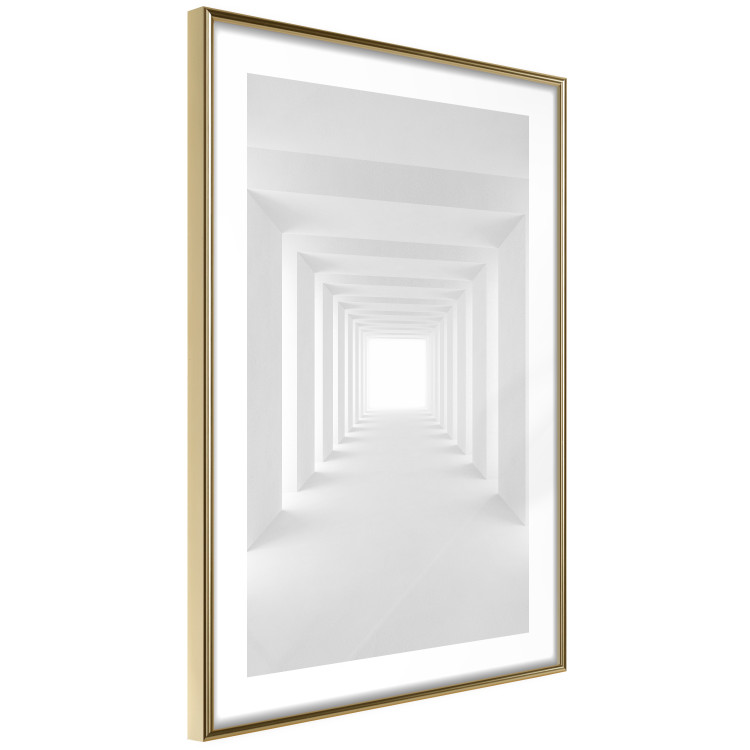 Wall Poster Tunnel of Shadows - gray and geometric space with imitation of 3D effect 123827 additionalImage 10