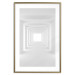 Wall Poster Tunnel of Shadows - gray and geometric space with imitation of 3D effect 123827 additionalThumb 14