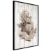 Wall Poster Contemplative Love - stone sculpture of an angel on a wooden texture background 125227 additionalThumb 10