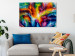Canvas Ray of Light (1-part) wide - artistic multicolored abstraction 128527 additionalThumb 3