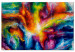 Canvas Ray of Light (1-part) wide - artistic multicolored abstraction 128527