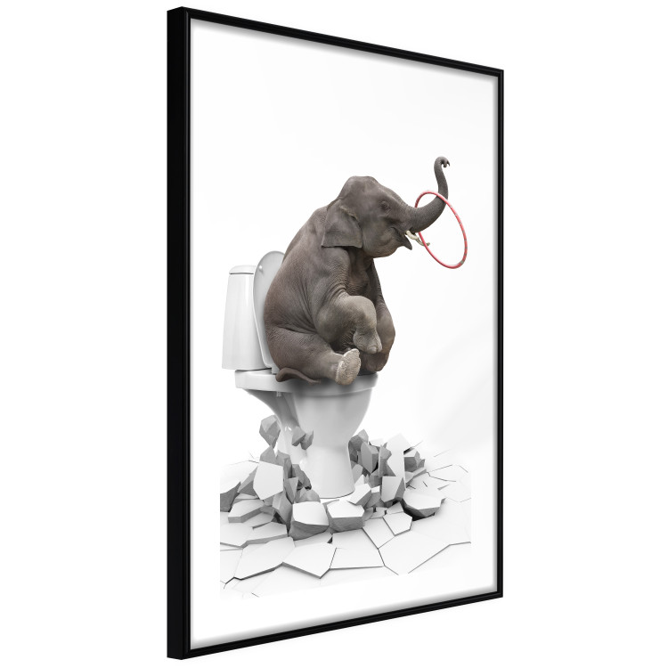 Poster Full-On Fun - fantasy with an African animal on a white background 128827 additionalImage 6