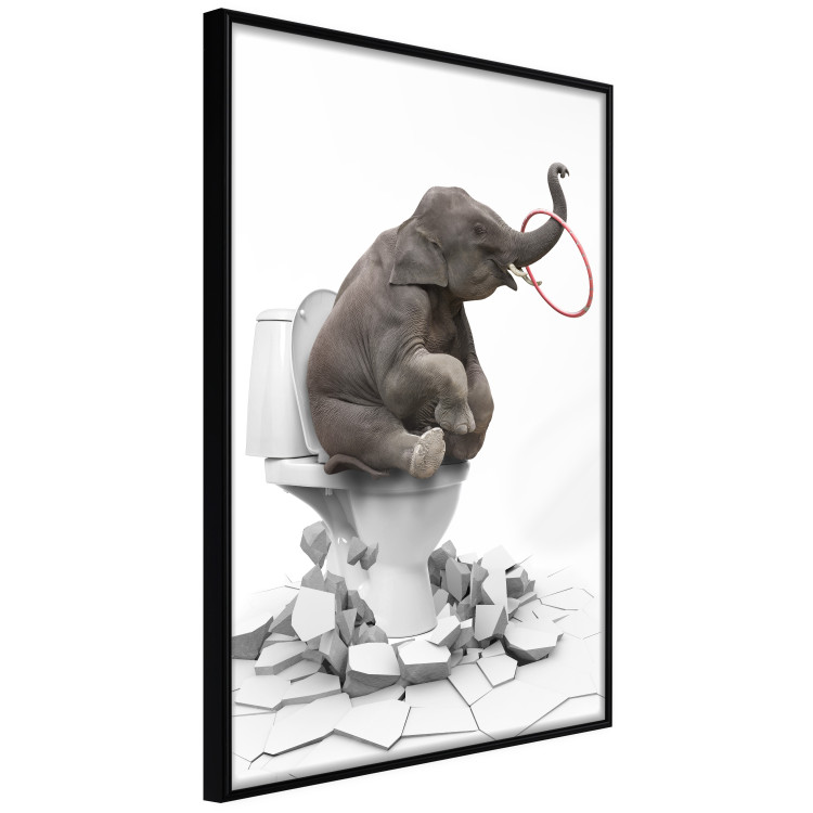 Poster Full-On Fun - fantasy with an African animal on a white background 128827 additionalImage 11