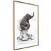 Poster Full-On Fun - fantasy with an African animal on a white background 128827 additionalThumb 7