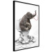 Poster Full-On Fun - fantasy with an African animal on a white background 128827 additionalThumb 11