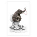 Poster Full-On Fun - fantasy with an African animal on a white background 128827 additionalThumb 15