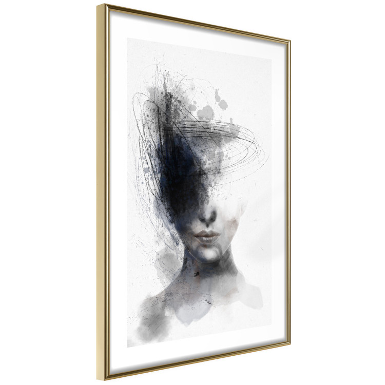 Poster Cosmic Thought - portrait of a female face in an abstract composition 131827 additionalImage 9