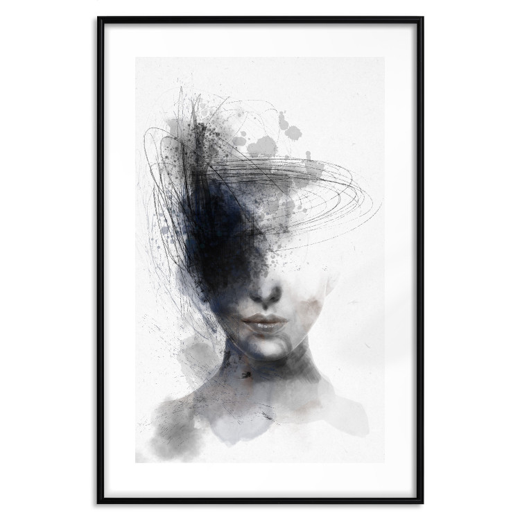 Poster Cosmic Thought - portrait of a female face in an abstract composition 131827 additionalImage 15