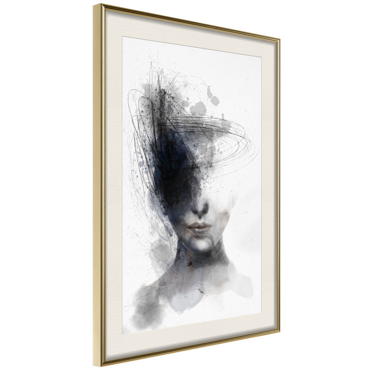 Poster Cosmic Thought - portrait of a female face in an abstract composition 131827 additionalImage 3