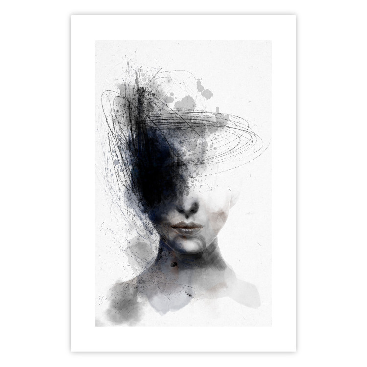 Poster Cosmic Thought - portrait of a female face in an abstract composition 131827 additionalImage 19