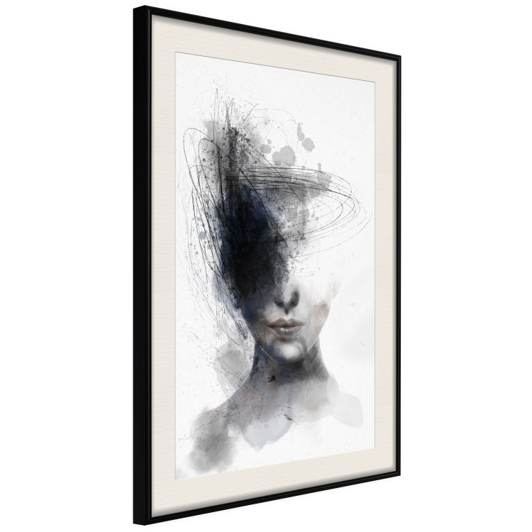 Poster Cosmic Thought - portrait of a female face in an abstract composition 131827 additionalImage 2