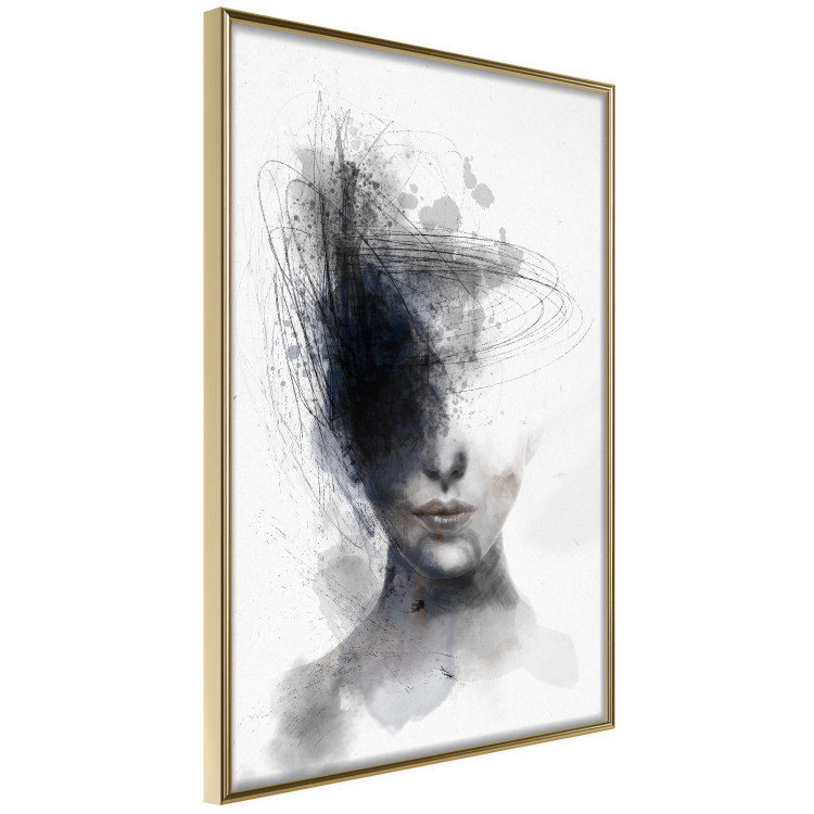 Poster Cosmic Thought - portrait of a female face in an abstract composition 131827 additionalImage 14