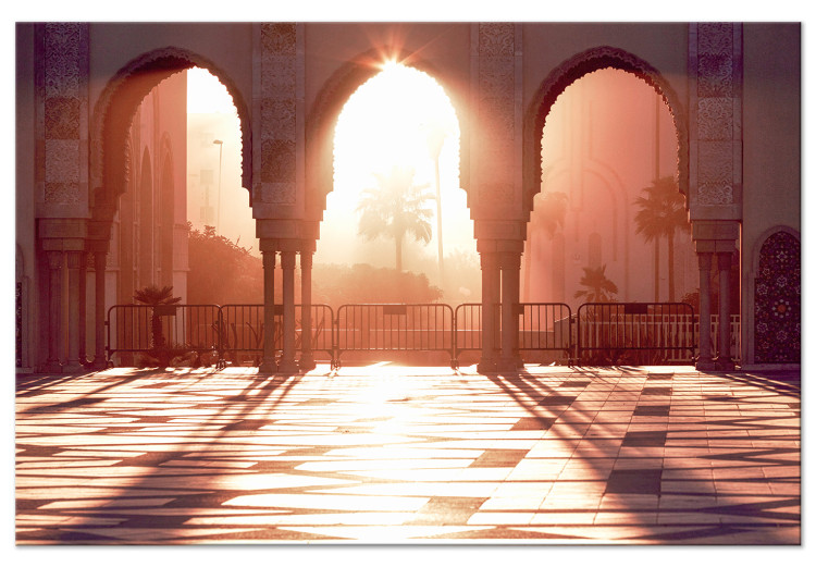 Canvas Print Morning Sun (1-piece) Wide - summer city architecture 134727