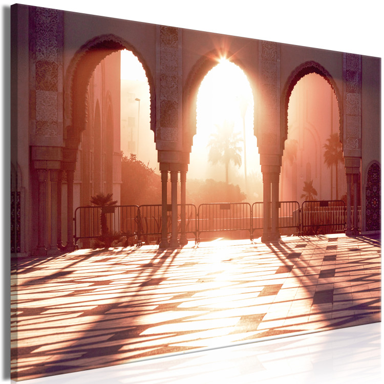 Canvas Print Morning Sun (1-piece) Wide - summer city architecture 134727 additionalImage 2