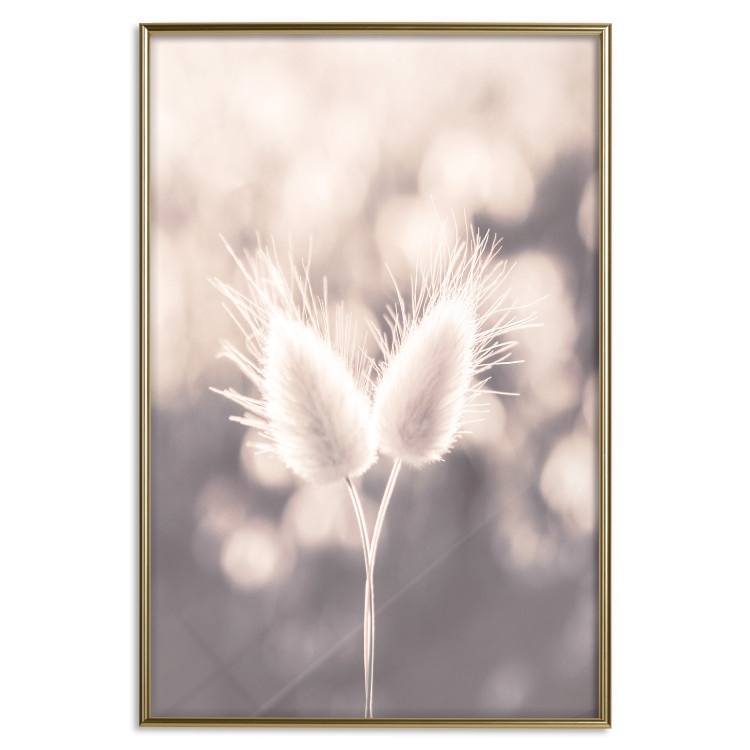 Poster Land of Serenity - warm composition with delicate pink flowers 135827 additionalImage 9