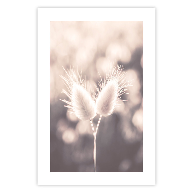 Poster Land of Serenity - warm composition with delicate pink flowers 135827 additionalImage 13
