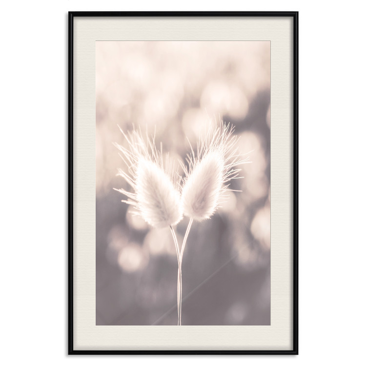 Poster Land of Serenity - warm composition with delicate pink flowers 135827 additionalImage 20