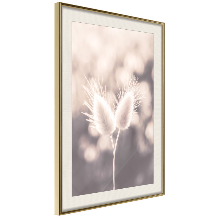 Poster Land of Serenity - warm composition with delicate pink flowers 135827 additionalImage 3