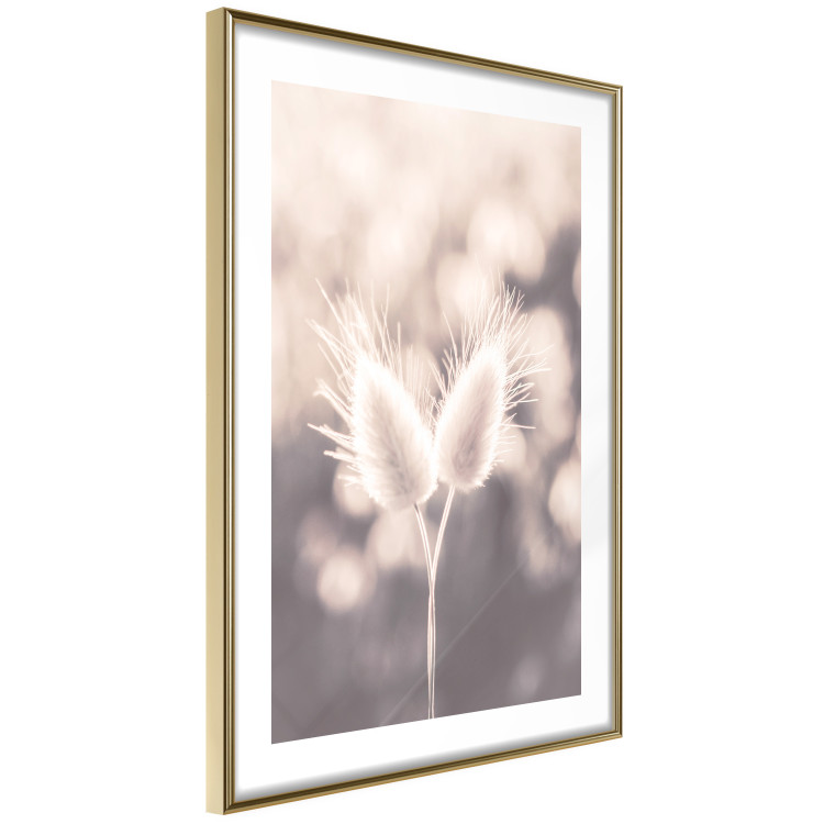 Poster Land of Serenity - warm composition with delicate pink flowers 135827 additionalImage 27