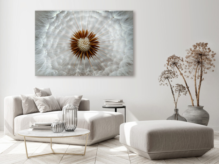Canvas Art Print Gust of Lightness (1-piece) Wide - dandelion bloom in close-up 136027 additionalImage 3