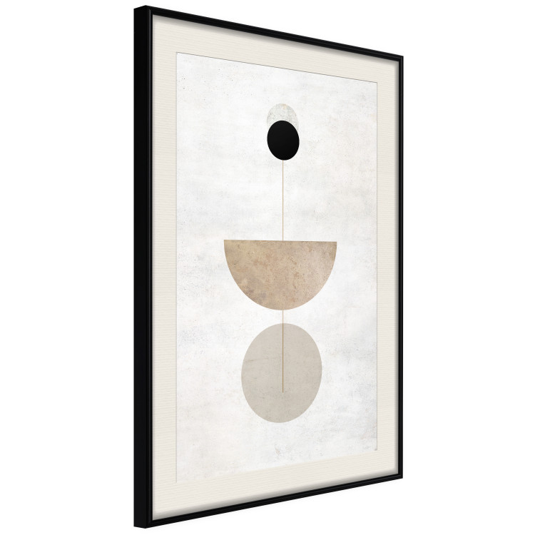 Wall Poster In Line - geometric abstraction with circles on a light background in boho style 137227 additionalImage 20