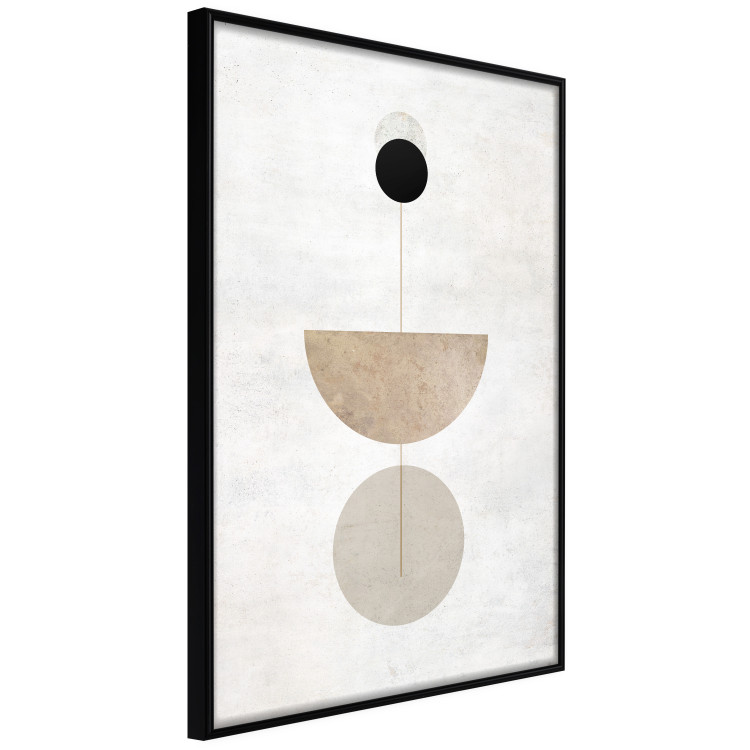 Wall Poster In Line - geometric abstraction with circles on a light background in boho style 137227 additionalImage 18