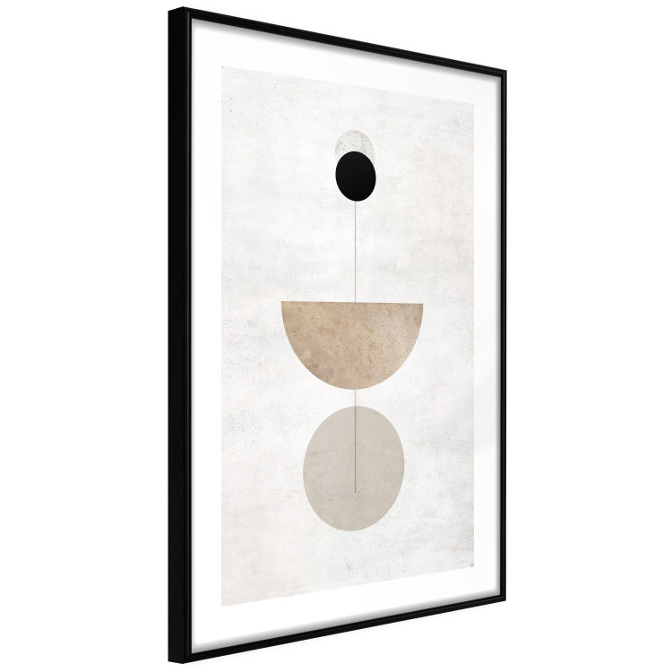 Wall Poster In Line - geometric abstraction with circles on a light background in boho style 137227 additionalImage 23
