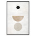 Wall Poster In Line - geometric abstraction with circles on a light background in boho style 137227 additionalThumb 7