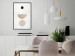 Wall Poster In Line - geometric abstraction with circles on a light background in boho style 137227 additionalThumb 11