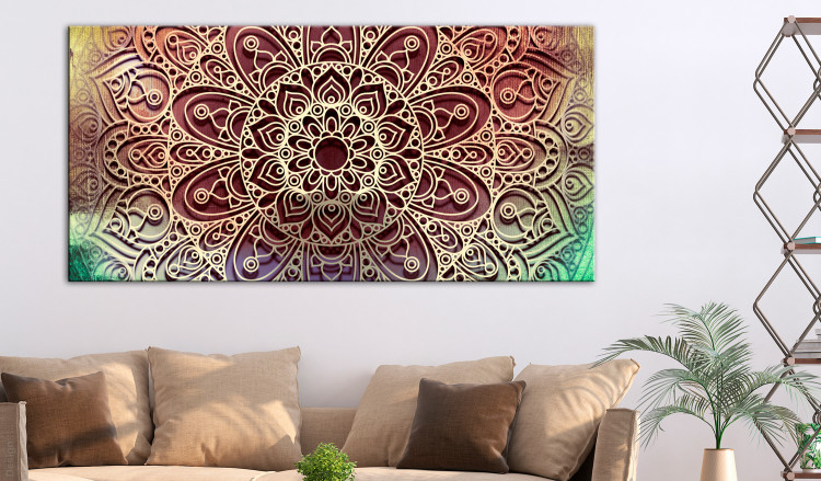 Large canvas print Colourful Mandala [Large Format] 137627 additionalImage 6
