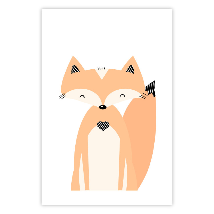 Wall Poster Cheerful Fox - colorful and amusing fox on a white contrasting background 138127 additionalImage 11