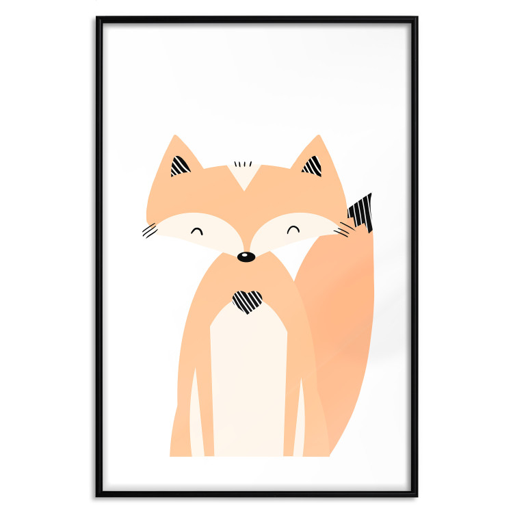 Wall Poster Cheerful Fox - colorful and amusing fox on a white contrasting background 138127 additionalImage 14
