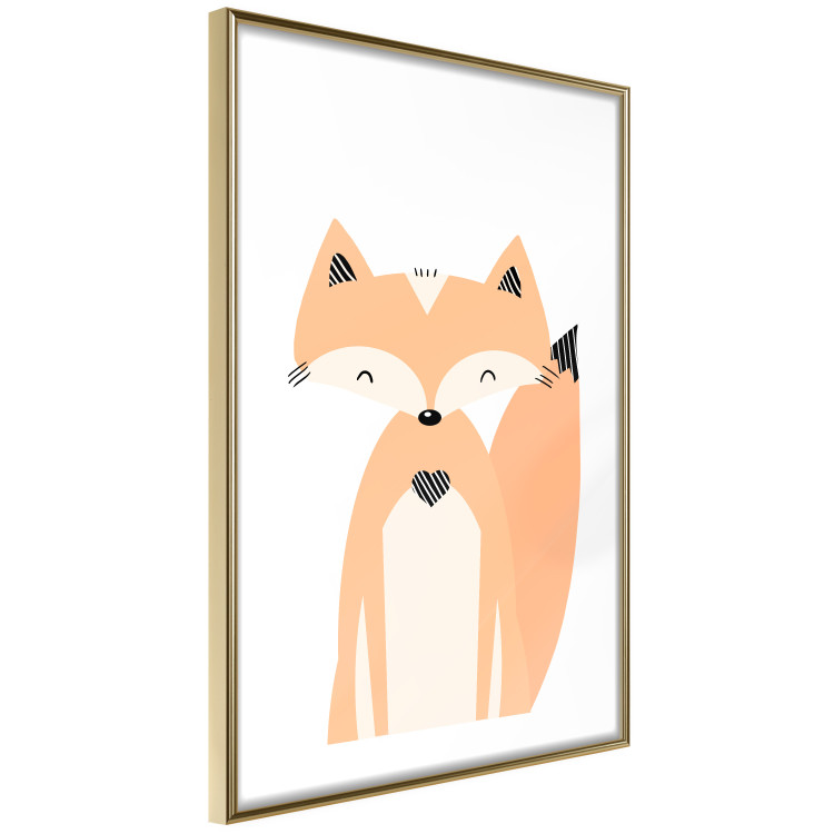 Wall Poster Cheerful Fox - colorful and amusing fox on a white contrasting background 138127 additionalImage 8