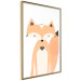 Wall Poster Cheerful Fox - colorful and amusing fox on a white contrasting background 138127 additionalThumb 3