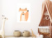 Wall Poster Cheerful Fox - colorful and amusing fox on a white contrasting background 138127 additionalThumb 18