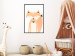 Wall Poster Cheerful Fox - colorful and amusing fox on a white contrasting background 138127 additionalThumb 15
