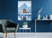 Poster Cottage in Norway - majestic winter landscape of a cottage against mountains 138727 additionalThumb 5