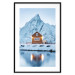 Poster Cottage in Norway - majestic winter landscape of a cottage against mountains 138727 additionalThumb 16