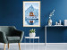 Poster Cottage in Norway - majestic winter landscape of a cottage against mountains 138727 additionalThumb 15