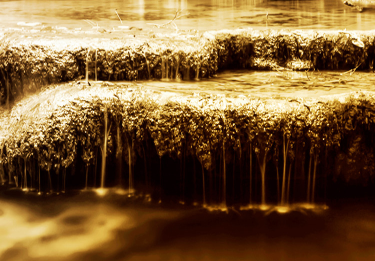 Large canvas print Waterfall in Sepia [Large Format] 149027 additionalImage 5