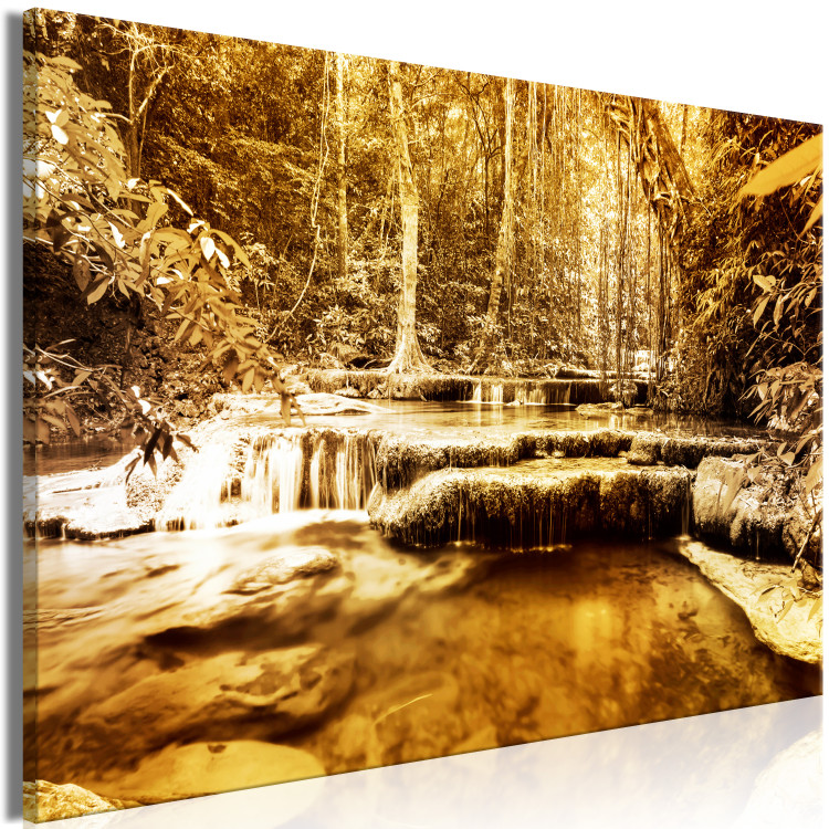 Large canvas print Waterfall in Sepia [Large Format] 149027 additionalImage 3