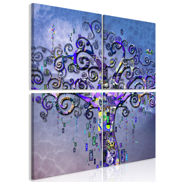 Canvas Remembering the Master (4-piece) - Klimt-inspired abstraction 149127 additionalImage 2