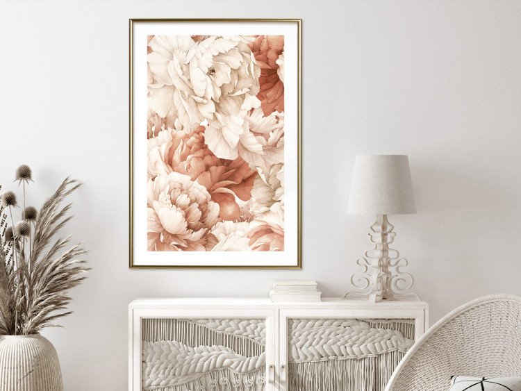 Poster Peonies - Decorative Flowers Painted With Watercolor in Bright Colors 149727 additionalImage 11