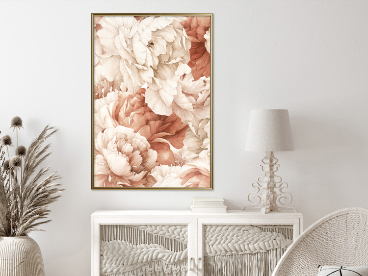 Poster Peonies - Decorative Flowers Painted With Watercolor in Bright Colors 149727 additionalImage 13