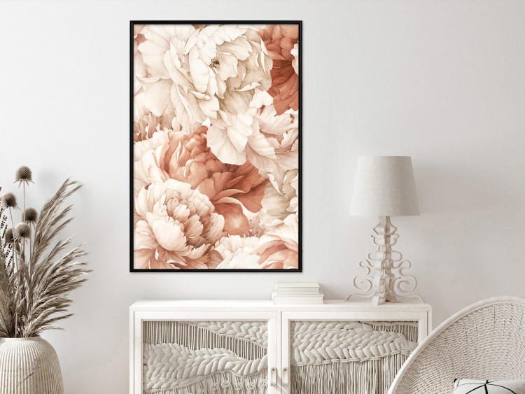 Poster Peonies - Decorative Flowers Painted With Watercolor in Bright Colors 149727 additionalImage 10