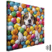 Canvas Art Print AI Beagle Dog - Animal Sunk in Colorful Balls - Square 150227 additionalThumb 8