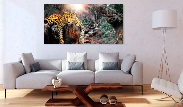 Large canvas print Wild Cat's Rest II [Large Format] 150727 additionalImage 6